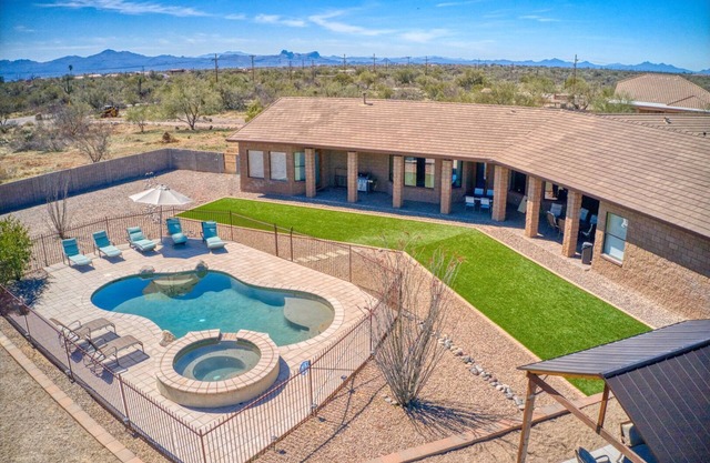 Event Ready Spacious Tucson Home on 4 Acres of Desert with Private Pool