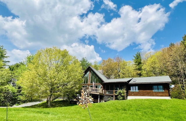 Exquisite Log Home with views near Woodstock, Vermont
