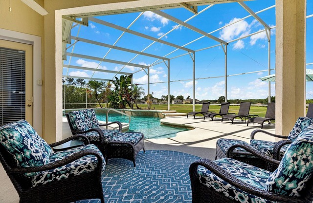 Fairway view villa - pool & spa face south , game room, close Disney & Golf!