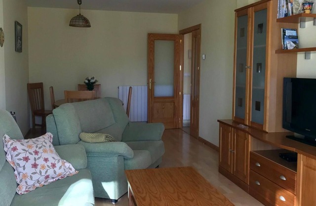 Family-Friendly Apartment with Pool, Balcony, and Parking in Jaca