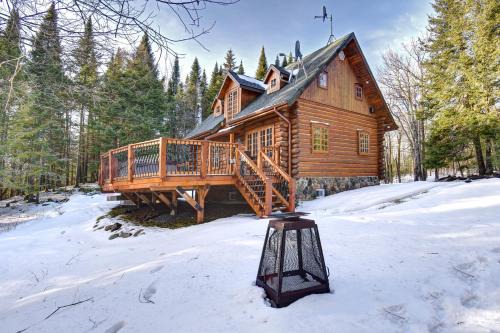 Family Friendly Private Log Home 6 Person Remote Work Breathtaking Mountain Views Versant Nord