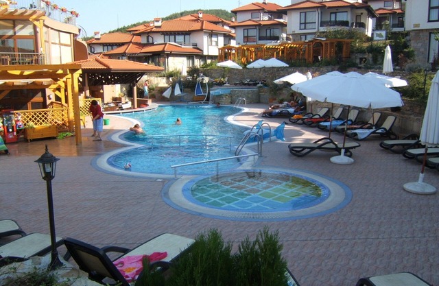 Family villa on resort and spa near sunny beach