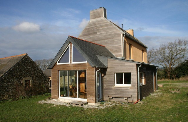 Farm building overlooking the bay of Douarnenez