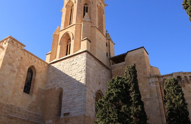 Floor in noble building in front of the Cathedral of Tarragona.