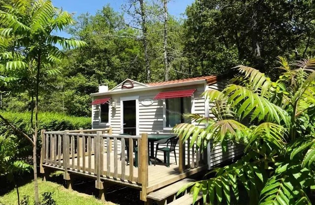 Flower Camping Le Val de la Marquise * - Mobil home Duo STANDARD 20m2 - 1 bedroom + uncovered terrace 10m2 2 people