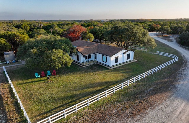 Flying B Ranch House on 52 acres in Betram, TX