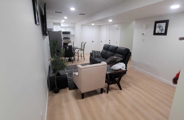 FULLY FURNISHED BRAND NEW 2-BEDROOM BASEMENT SUITE nFamily friendly house.