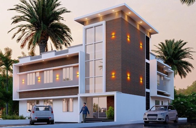 Furnished 2 BHK Family Apartments near Triprayar Shree Rama Temple - Beevees Homes Thriprayar