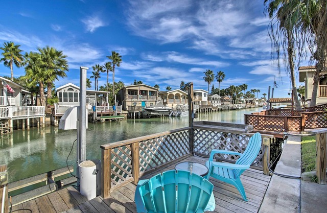Furnished Deck: Waterfront Port Isabel Cottage!