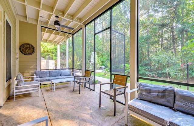 Game Room + Patio: Luxe Retreat Near Lake Norman!