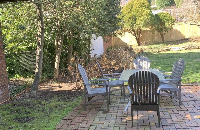 Garden level suite with Patio walking distance to American University