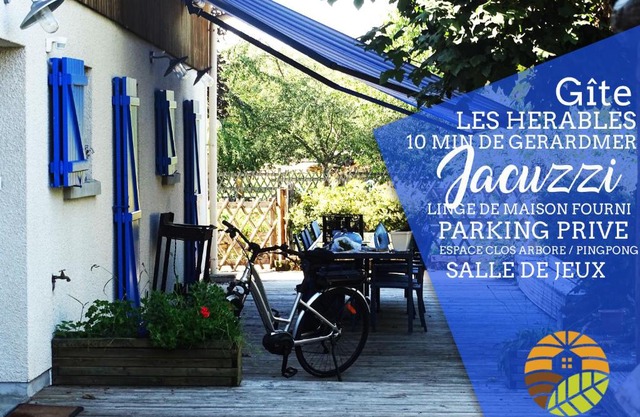 ⁂ GITE LES HERABLES [CLEDICIHOME] Gîte de charme/JACCUZI/SALLE DE JEUX ⁂