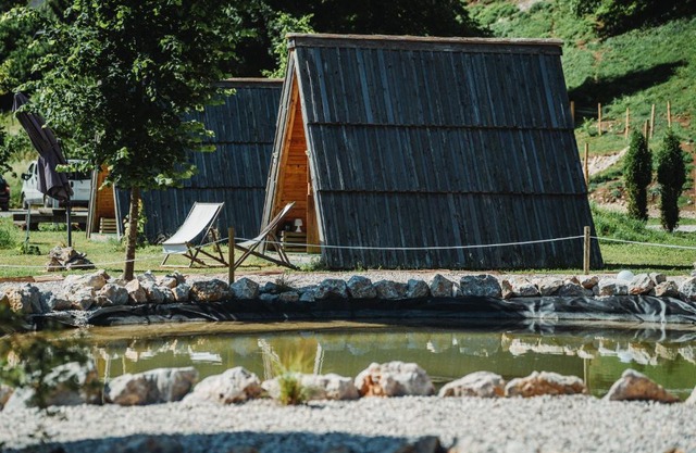 Glamping alp hut in camping Garden Park