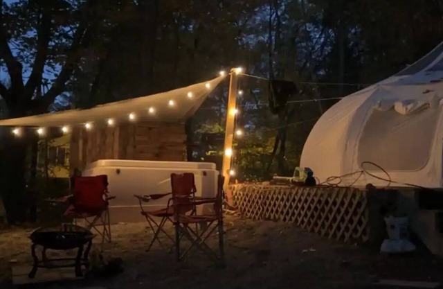 Glamping starglazing tentn