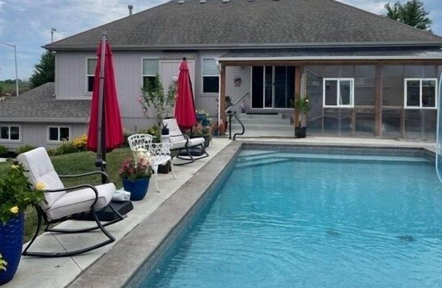 Golden Blossom Getaway w/ Salt Water Pool! Dog Friendly! by RedAwning