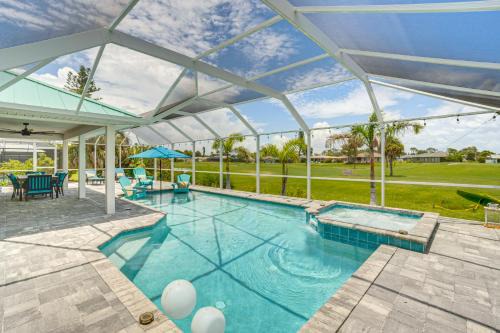Golf Course-Facing Poolside Oasis in Rotunda West!