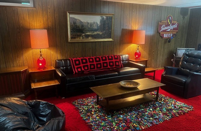 Groovy 1970s Home in central Indiana with basement full of entertainment!