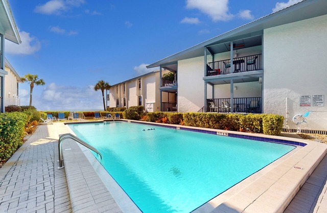 Gulf-front condo with Gulf view, beach access, pool, tennis, & balcony