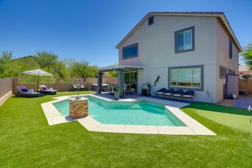 half Mi to Lake Home with Hot Tub and Pool in Goodyear