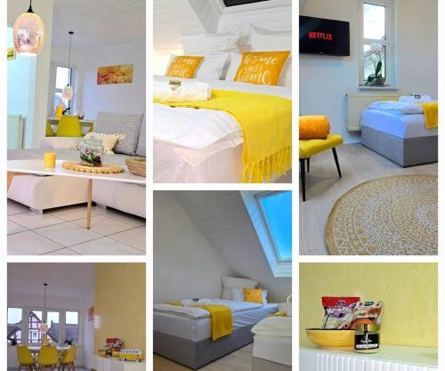 HAPPY HOMES YELLOW - Up to 8 - Küche - W-LAN - Netflix - Honig - Badewanne