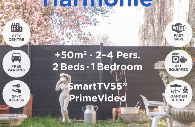Harmonie - Cosy Comfy 2Beds +50m² Central FastWiFi SmartTV55" PrimeVideo BBQ