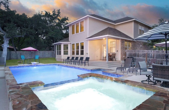 Heated Pool, Arcade, Billiards with Two master suites