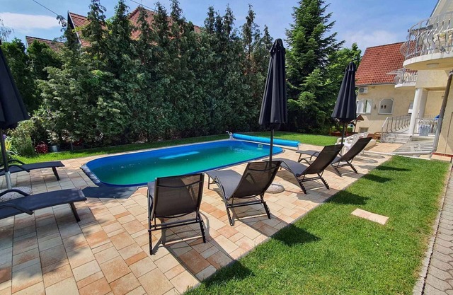 Holiday apartment with a covered terrace and children's playground