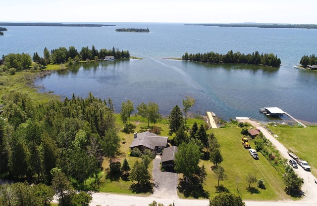 Home on Lake Huron Within Walking Distance to Downtown Hessel