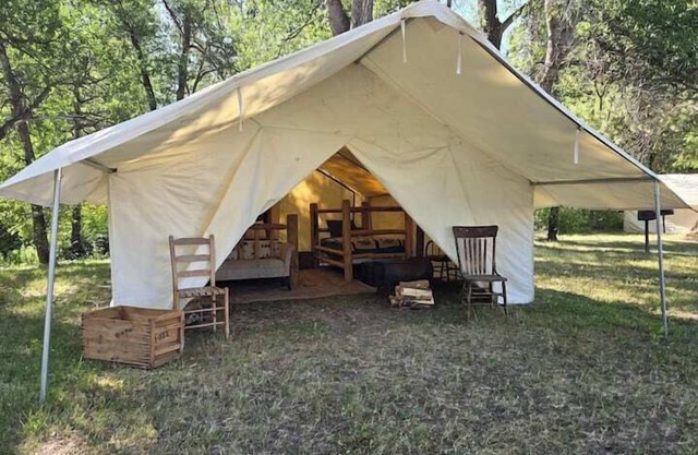 Homesteader Wall Tent, Homesteader Wall Tent by the Stream