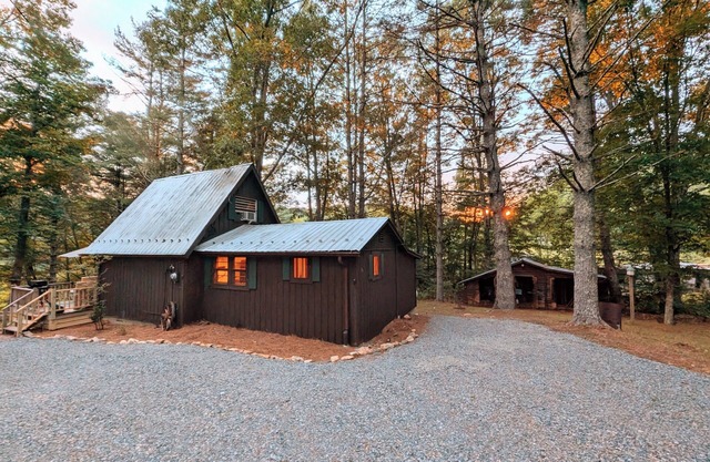 HOT TUB! Nature Delight! 2 Acre Cabin Hot Tub- Creek & Dog Friendly Fast WIFI!