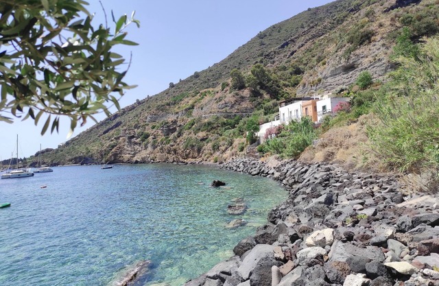 House on the sea in the Aeolian Islands, with terrace and solarium
