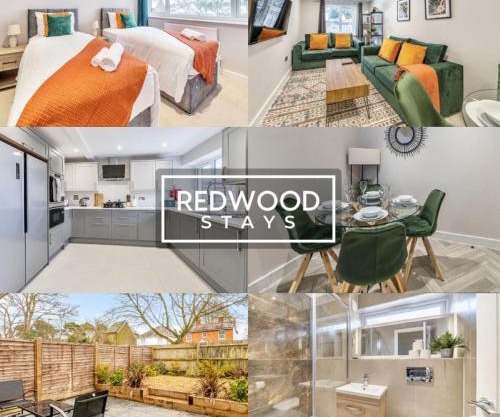 HUGE 5 Bed 3 Bath House For Contractors & Families, X2 FREE PARKING, FREE WiFi & Netflix By REDWOOD STAYS