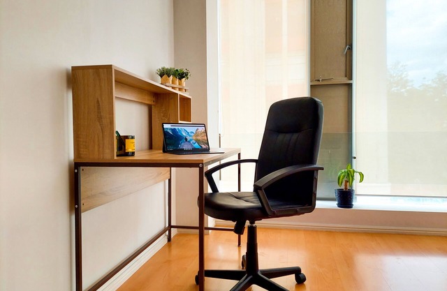 Ideal for WFH with exterior view | Near historic Center