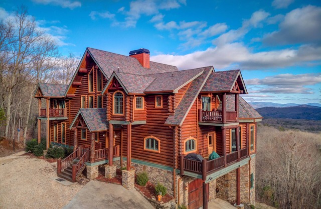 Impressive, Dog-Friendly Cabin w/Mountain Views, Central AC, & Private Hot Tub