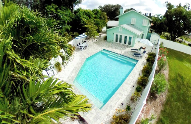 In law Suite | Pool with Waterfall | 2 King Suites