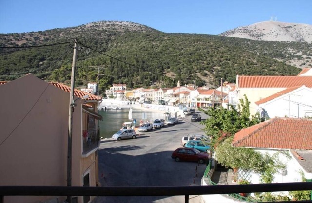 In the center of the harbor of Agia Efimia