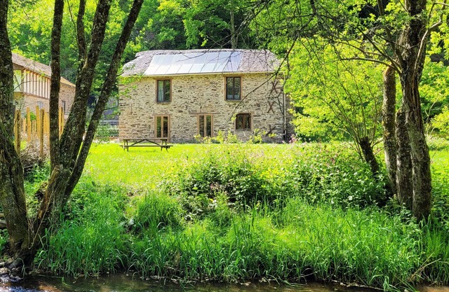 In the heart of nature, in an old mill, house with swimming pool