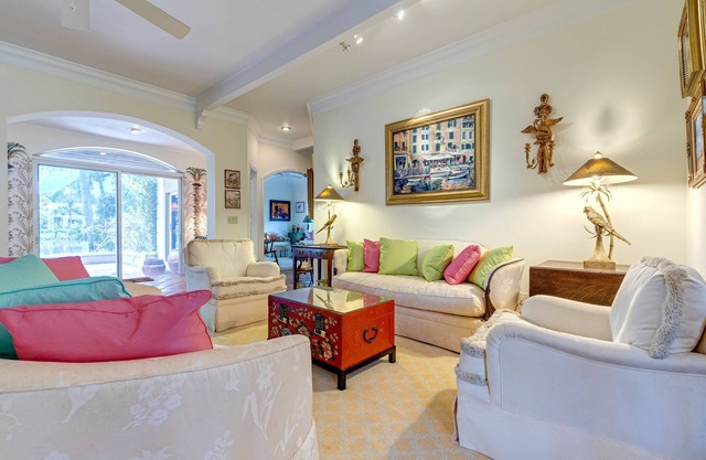 Indian Harbor Haven | Water house in Vero Beach with water views & patio