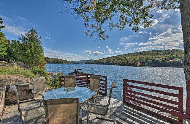 Inviting Lakefront Home Seasonal Boat Dock!