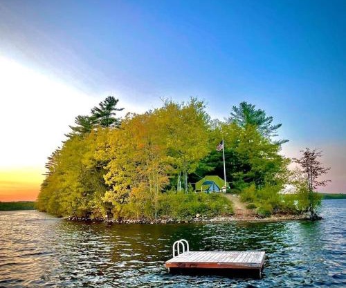 Island Tent Overlook in Maine