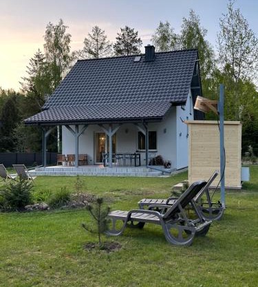 Jerutki Mazury dom MasuriaMiracle nad jeziorem z sauną
