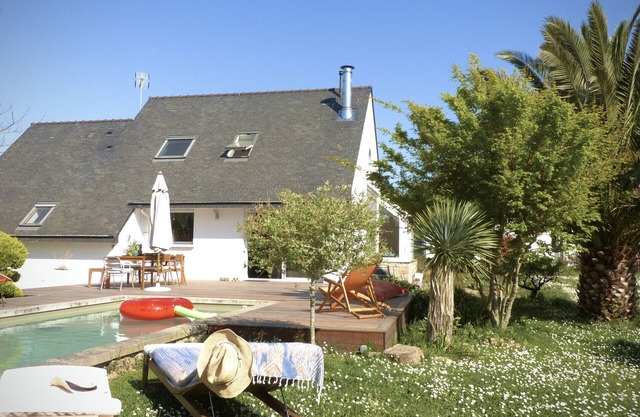 kercolette, haven of peace with swimming pool prox beaches