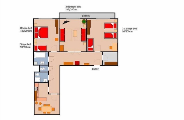 Kundera 3 BR 4 minutes walk from Wenceslas Square