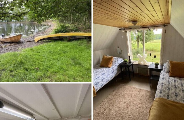 Lättstädad stuga med bastu och inkluderande kanot