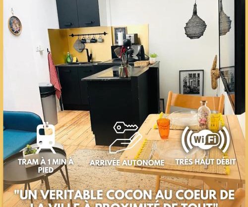L'Arôme - Studio intimiste à deux pas du tram et des facultés