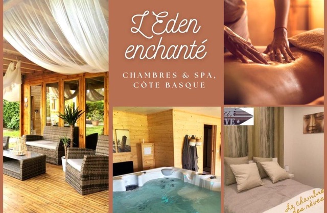 "L Eden enchanté" Chambres d'hôtes et SPA privatif massages Bulle d Eden boucau Côte Basque