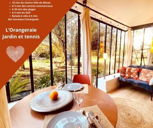*L'Orangeraie* Maison avec jardin, tennis, parking
