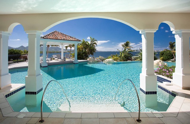 La Salamandre in Terres Basses by Personal Villas - Free-Form Swimming Pool