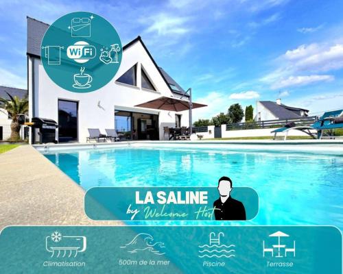 La Saline, Villa avec piscine à 450m des Plages