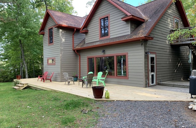 Lake cabin sleeps 14, 3 bedrooms in Barnes WI.